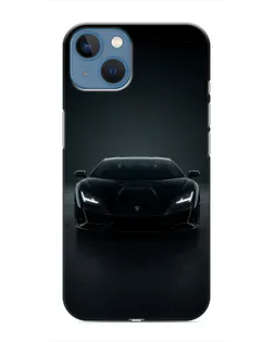 Чехол для iPhone 13 Mini с картинкой «Черный Lamborghini Aventador»