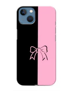 Чехол для iPhone 13 Mini с картинкой «Половинки банта»