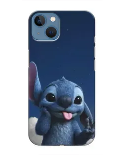 Чехол для iPhone 13 Mini с картинкой «Стич в облаках»