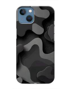 Чехол для iPhone 13 Mini с картинкой «Темный абстрактный камуфляж»