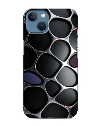 Чехол для iPhone 13 Mini с картинкой «Объемная темная решетка» Чехол для iPhone 13 Mini с картинкой «Объемная темная решетка»