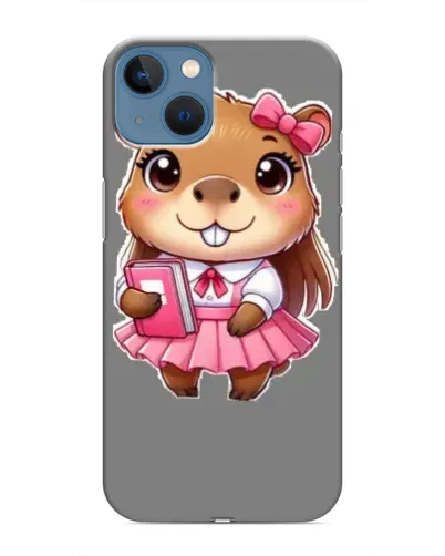 Чохол для iPhone 13 Mini з картинкою «Дівчинка капібара»