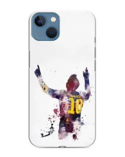 Чехол для iPhone 13 Mini с картинкой «Акварельный Месси Барселона»