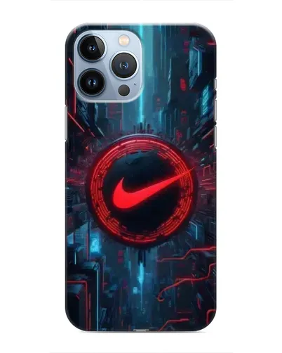 Чехол для iPhone 13 Pro Max с картинкой «Техногенный стиль Nike»