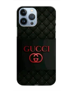 Чохол для iPhone 13 Pro Max з картинкою «Gucci — стьобаний чорний»