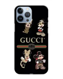 Чохол для iPhone 13 Pro Max з картинкою «Gucci — герої Disney та монограма»
