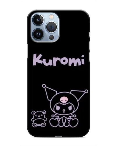 Чехол для iPhone 13 Pro Max с картинкой «Kuromi — черный минимализм» Чехол для iPhone 13 Pro Max с картинкой «Kuromi — черный минимализм»
