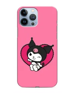 Чехол для iPhone 13 Pro Max с картинкой «Kuromi — любовь в сердце» Чехол для iPhone 13 Pro Max с картинкой «Kuromi — любовь в сердце»