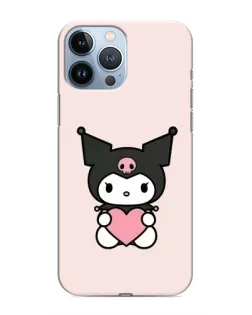 Чехол для iPhone 13 Pro Max с картинкой «Kuromi и сердце» Чехол для iPhone 13 Pro Max с картинкой «Kuromi и сердце»
