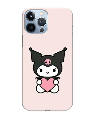 Чехол для iPhone 13 Pro Max с картинкой «Kuromi и сердце» Чехол для iPhone 13 Pro Max с картинкой «Kuromi и сердце»
