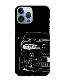 Чехол для iPhone 13 Pro Max с картинкой «Темный силуэт BMW»