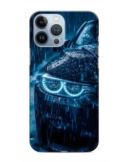 Чехол для iPhone 13 Pro Max с картинкой «BMW под дождем»