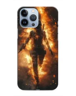 Чехол для iPhone 13 Pro Max с картинкой «BMW — скорость в дожде»