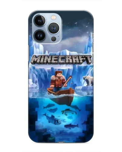 Чехол для iPhone 13 Pro Max с картинкой «Minecraft ледяной мир» Чехол для iPhone 13 Pro Max с картинкой «Minecraft ледяной мир»