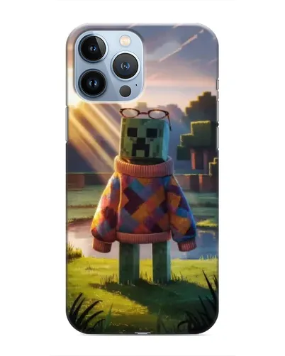 Чехол для iPhone 13 Pro Max с картинкой «Крипер в свитере» Чехол для iPhone 13 Pro Max с картинкой «Крипер в свитере»