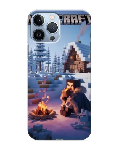 Чехол для iPhone 13 Pro Max с картинкой «Зимний Minecraft» Чехол для iPhone 13 Pro Max с картинкой «Зимний Minecraft»