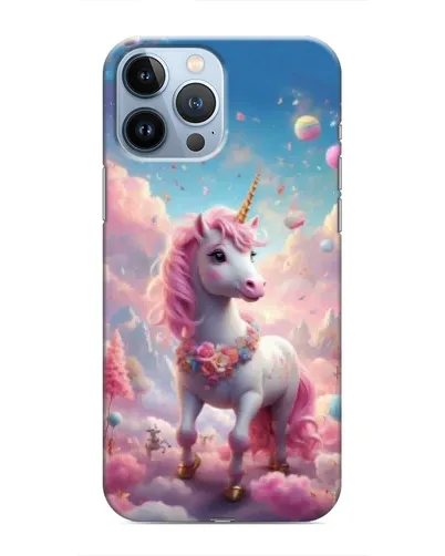 Чехол для iPhone 13 Pro Max с картинкой «Единорог среди облаков»