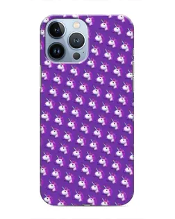 Чехол для iPhone 13 Pro Max с картинкой «Единороги на фиолетовом»