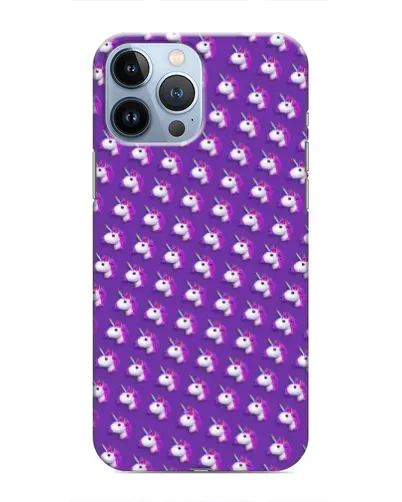 Чехол для iPhone 13 Pro Max с картинкой «Единороги на фиолетовом»