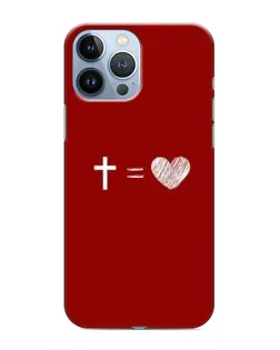 Чехол для iPhone 13 Pro Max с картинкой «Уравнение любви» Чехол для iPhone 13 Pro Max с картинкой «Уравнение любви»