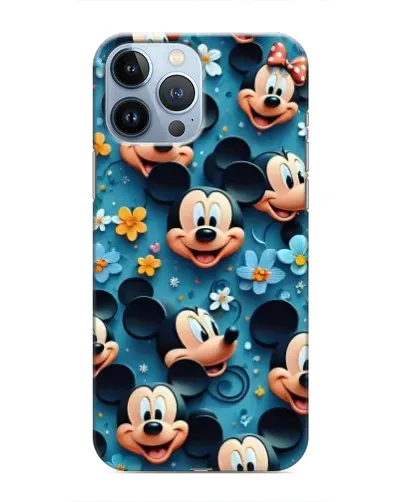 Чехол для iPhone 13 Pro Max с картинкой «Паттерн Микки и Минни»