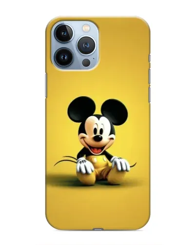 Чехол для iPhone 13 Pro Max с картинкой «Микки на желтом»