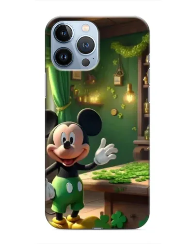 Чехол для iPhone 13 Pro Max с картинкой «Микки в мастерской»