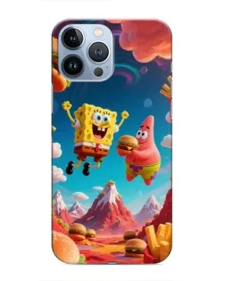 Чехол для iPhone 13 Pro Max с картинкой «Космический фастфуд»