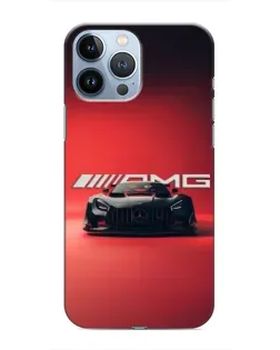 Чехол для iPhone 13 Pro Max с картинкой «Mercedes AMG — красная линия»