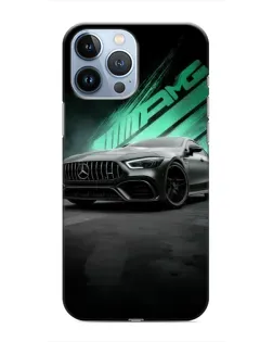 Чехол для iPhone 13 Pro Max с картинкой «Темный Mercedes AMG»