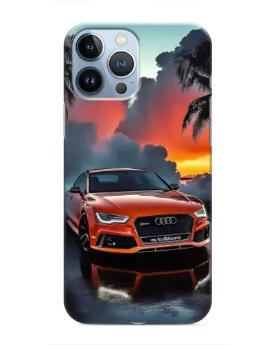 Чехол для iPhone 13 Pro Max с картинкой «Audi — закат»