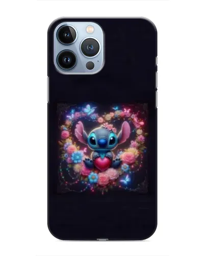 Чохол для iPhone 13 Pro Max з картинкою «Stitch у квітах» Чохол для iPhone 13 Pro Max з картинкою «Stitch у квітах»