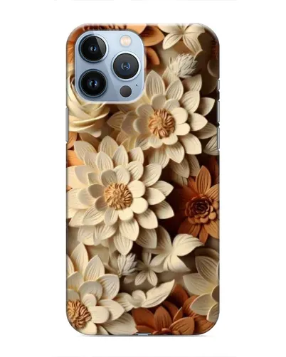 Чехол для iPhone 13 Pro Max с картинкой «Бежевый флористический декор» Чехол для iPhone 13 Pro Max с картинкой «Бежевый флористический декор»