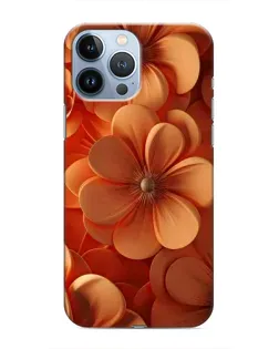 Чехол для iPhone 13 Pro Max с картинкой «Оранжевый макро цветок»