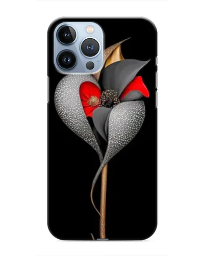 Чехол для iPhone 13 Pro Max с картинкой «Серебряный фантазийный цветок» Чехол для iPhone 13 Pro Max с картинкой «Серебряный фантазийный цветок»