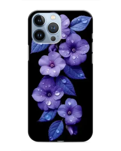 Чехол для iPhone 13 Pro Max с картинкой «Фиолетовые цветы с росою» Чехол для iPhone 13 Pro Max с картинкой «Фиолетовые цветы с росою»