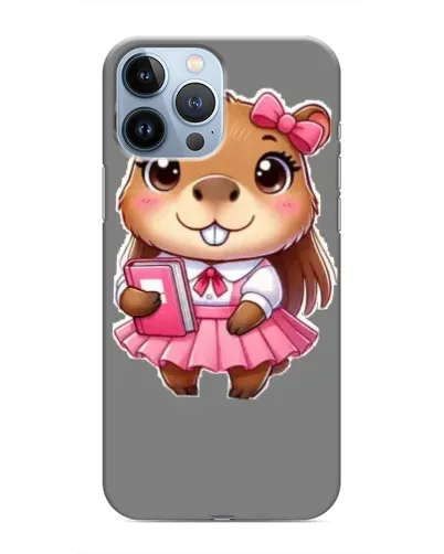 Чехол для iPhone 13 Pro Max с картинкой «Девочка капибара»