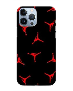 Чохол для iPhone 13 Pro з картинкою «Jordan Red Pattern» Чохол для iPhone 13 Pro з картинкою «Jordan Red Pattern»