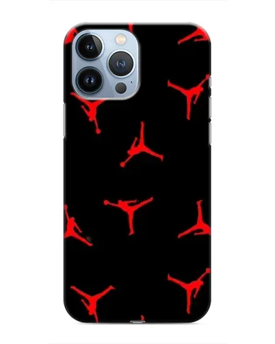 Чохол для iPhone 13 Pro з картинкою «Jordan Red Pattern» Чохол для iPhone 13 Pro з картинкою «Jordan Red Pattern»