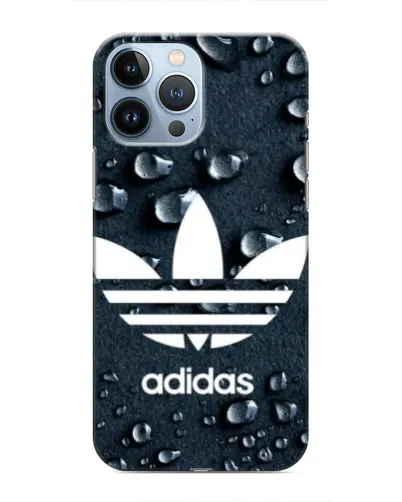 Чохол для iPhone 13 Pro з картинкою «Adidas Trefoil Blue»