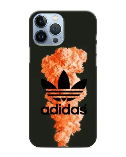 Чохол для iPhone 13 Pro з картинкою «Помаранчевий дим Adidas»