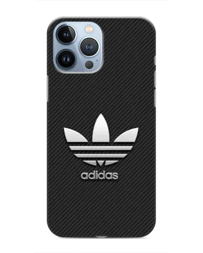 Чохол для iPhone 13 Pro з картинкою «Adidas Карбонова текстура»