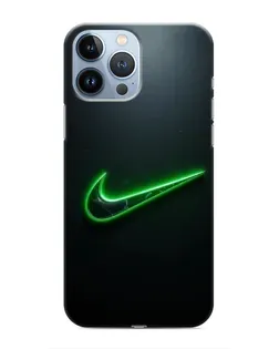 Чохол для iPhone 13 Pro з картинкою «Неоновий контур Nike» Чохол для iPhone 13 Pro з картинкою «Неоновий контур Nike»