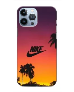 Чохол для iPhone 13 Pro з картинкою «Nike на заході сонця»