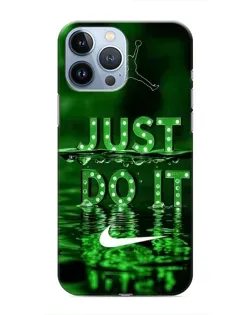 Чохол для iPhone 13 Pro з картинкою «Зелений неоновий Nike»