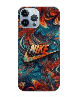 Чохол для iPhone 13 Pro з картинкою «Nike в абстракції»