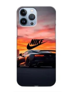 Чохол для iPhone 13 Pro з картинкою «Nike та суперкар»
