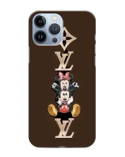 Чохол для iPhone 13 Pro з картинкою «LV та Міккі Маус»