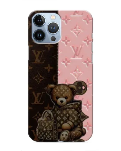 Чохол для iPhone 13 Pro з картинкою «Ведмедик у стилі LV» Чохол для iPhone 13 Pro з картинкою «Ведмедик у стилі LV»