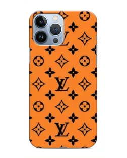Чохол для iPhone 13 Pro з картинкою «Помаранчевий стиль LV»